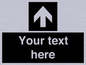 IV7076: Custom Directional signage black arrow up