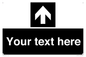 IV7076: Custom Directional signage black arrow up