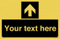 IV7076: Custom Directional signage black arrow up