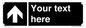 IV7076: Custom Directional signage black arrow up