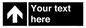 IV7076: Custom Directional signage black arrow up