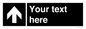 IV7076: Custom Directional signage black arrow up