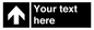 IV7076: Custom Directional signage black arrow up
