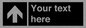 IV7076: Custom Directional signage black arrow up