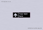 IV7076: Custom Directional signage black arrow up