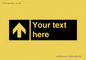 IV7076: Custom Directional signage black arrow up