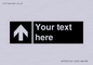 IV7076: Custom Directional signage black arrow up