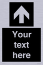 IV7076: Custom Directional signage black arrow up