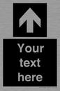 IV7076: Custom Directional signage black arrow up