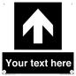 IV7076: Custom Directional signage black arrow up
