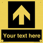 IV7076: Custom Directional signage black arrow up