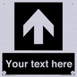 IV7076: Custom Directional signage black arrow up