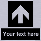 IV7076: Custom Directional signage black arrow up