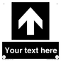 IV7076: Custom Directional signage black arrow up