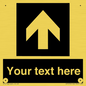IV7076: Custom Directional signage black arrow up