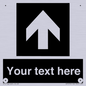 IV7076: Custom Directional signage black arrow up