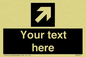 IV7077: Custom Directional signage black arrow up right