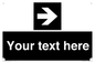 IV7078: Custom Directional signage black arrow right