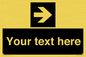 IV7078: Custom Directional signage black arrow right