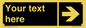 IV7078: Custom Directional signage black arrow right