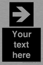 IV7078: Custom Directional signage black arrow right