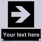 IV7078: Custom Directional signage black arrow right