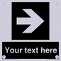 IV7078: Custom Directional signage black arrow right