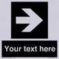 IV7078: Custom Directional signage black arrow right