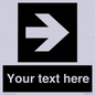 IV7078: Custom Directional signage black arrow right