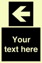 IV7082: Custom Directional signage black arrow left