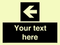 IV7082: Custom Directional signage black arrow left