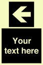 IV7082: Custom Directional signage black arrow left