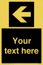 IV7082: Custom Directional signage black arrow left
