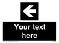 IV7082: Custom Directional signage black arrow left