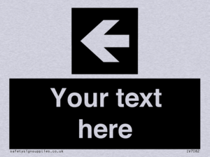 IV7082: Custom Directional signage black arrow left