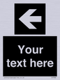 IV7082: Custom Directional signage black arrow left