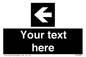 IV7082: Custom Directional signage black arrow left