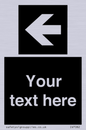 IV7082: Custom Directional signage black arrow left