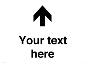 IV7084: Custom Directional signage arrow up