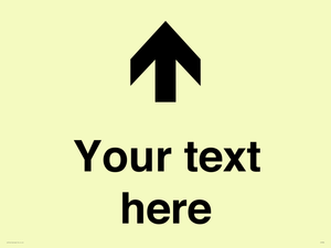 IV7084: Custom Directional signage arrow up