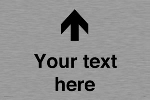 IV7084: Custom Directional signage arrow up