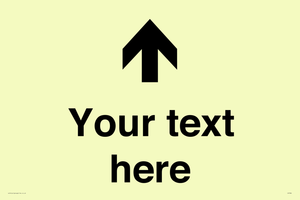 IV7084: Custom Directional signage arrow up