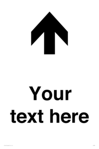 IV7084: Custom Directional signage arrow up