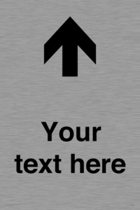 IV7084: Custom Directional signage arrow up