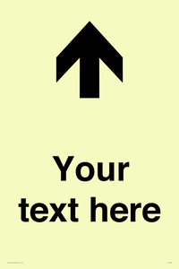 IV7084: Custom Directional signage arrow up