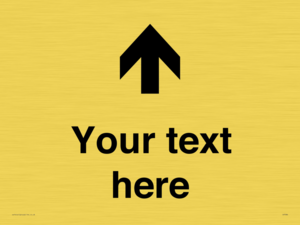 IV7084: Custom Directional signage arrow up