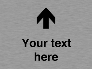 IV7084: Custom Directional signage arrow up