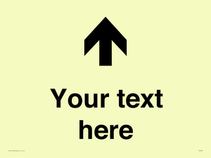 IV7084: Custom Directional signage arrow up