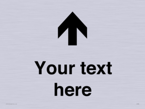 IV7084: Custom Directional signage arrow up