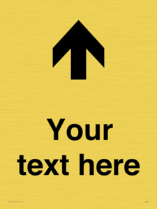 IV7084: Custom Directional signage arrow up